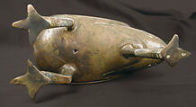 Bird-Shaped Incence Burner, Bronze; cast, pierced, and engraved