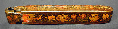 Pen Box with Architectural Cartouches, &#39;Ali Ashraf (Iranian), Papier-maché; painted, sprinkled with mica, and lacquered