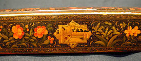 Pen Box with Architectural Cartouches, &#39;Ali Ashraf (Iranian), Papier-maché; painted, sprinkled with mica, and lacquered