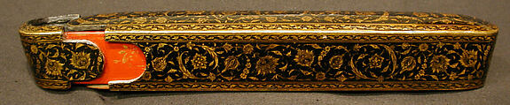 Pen Box (Qalamdan), Papier-maché; painted, gilded, and lacquered