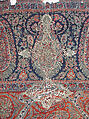 Woven Wall Hanging, Wool, metal wrapped thread; double interlocking twill; tapestry weave, embroidered