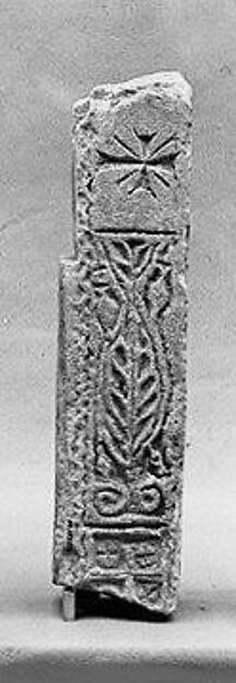 Fragment of a Doorpost with a Cross by an unrecorded maker, The Metropolitan Museum of Art