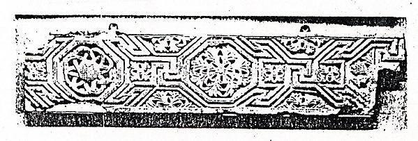 Fragment from a Frieze with a Meander Pattern and Rosettes