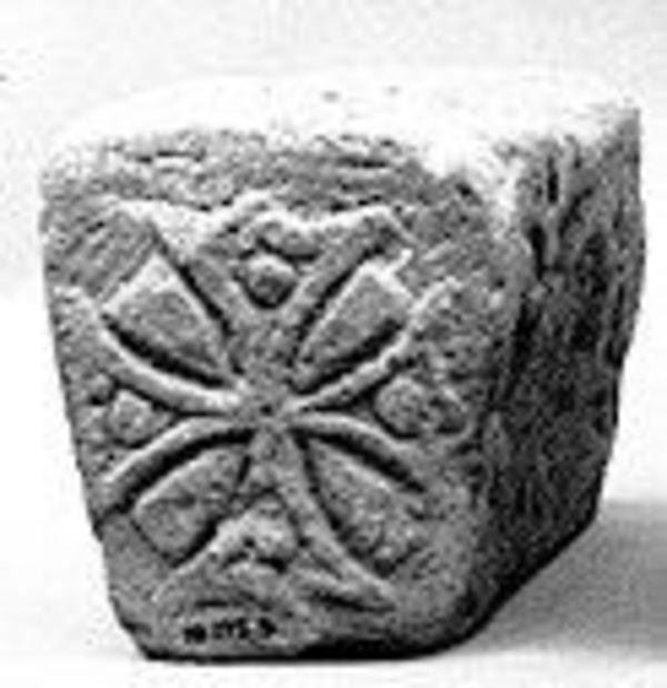 Block from an Arch with a Cross, 6th–7th century