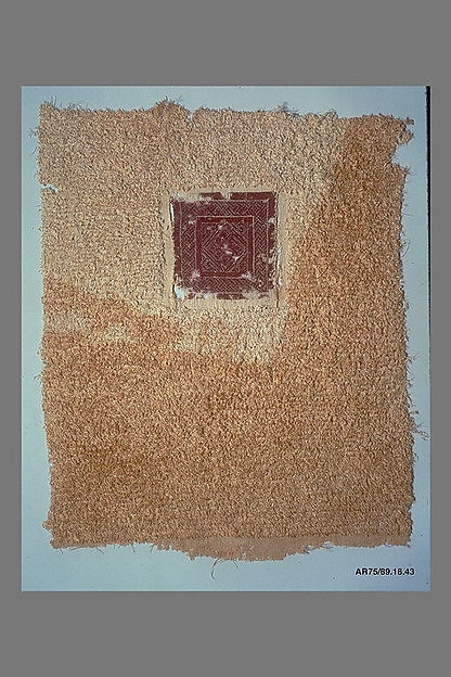 Fragment of a Cover or Blanket with Interlace Square by an unrecorded maker, The Metropolitan Museum of Art