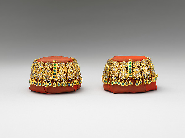 Pair of Jeweled Anklets (Paijeb) by an unrecorded maker, The Metropolitan Museum of Art