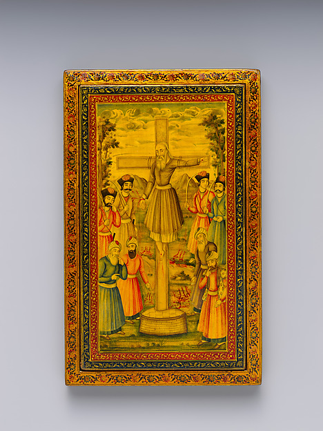 Mirror Case Depicting Crucifixion Scene