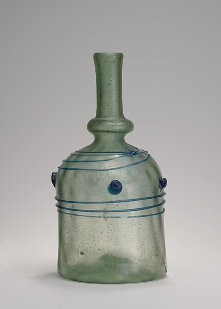 Bottle with Blue Trails by an unrecorded maker, The Metropolitan Museum of Art