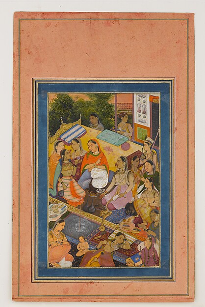 "A Gathering of Court Women", Folio from the Davis Album
