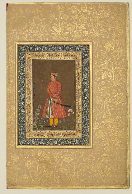 "Portrait of Rup Singh", Folio from the Shah Jahan Album