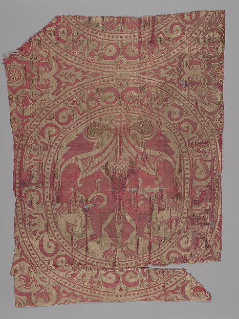 Textile Fragment from the Shrine of San Librada, Sigüenza Cathedral, Spain