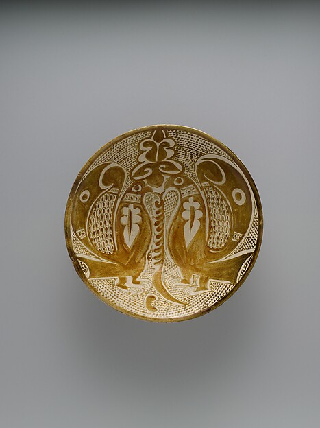 Bowl with Two Facing Peacocks by an unrecorded maker, The Metropolitan Museum of Art