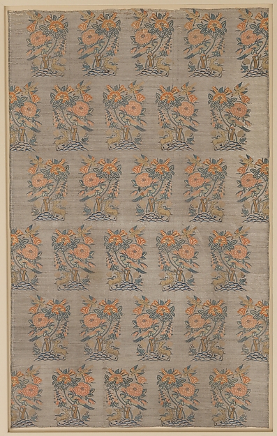 Panel with Rosebush, Birds, and Deer Pattern by an unrecorded maker, The Metropolitan Museum of Art