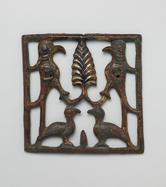 Appliqué Plaque with a Tree and Four Birds by an unrecorded maker, The Metropolitan Museum of Art