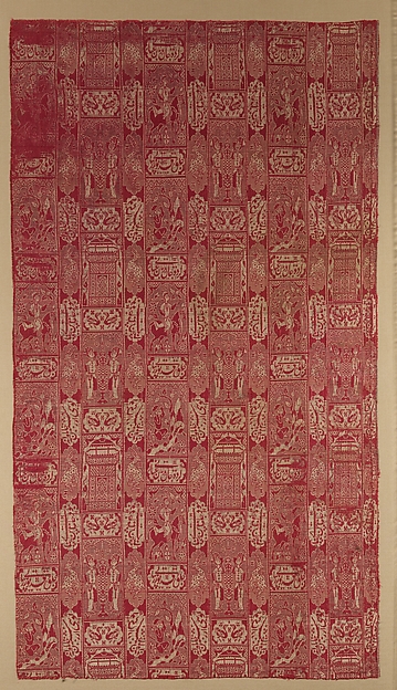 Nizami, Textile Depicting a Scene from Nizami's Khamsa