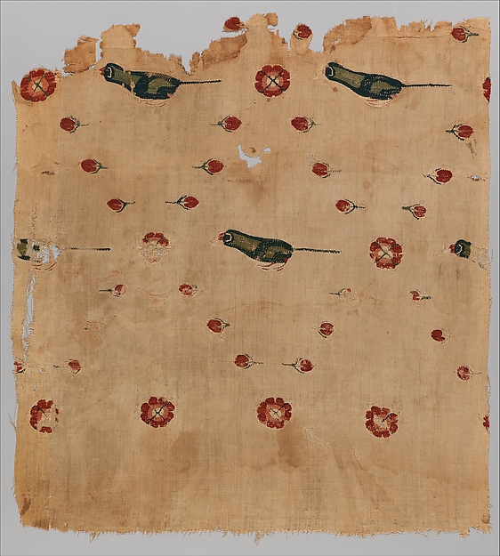 Fragment of a Hanging with Birds and Flowers by an unrecorded maker, The Metropolitan Museum of Art