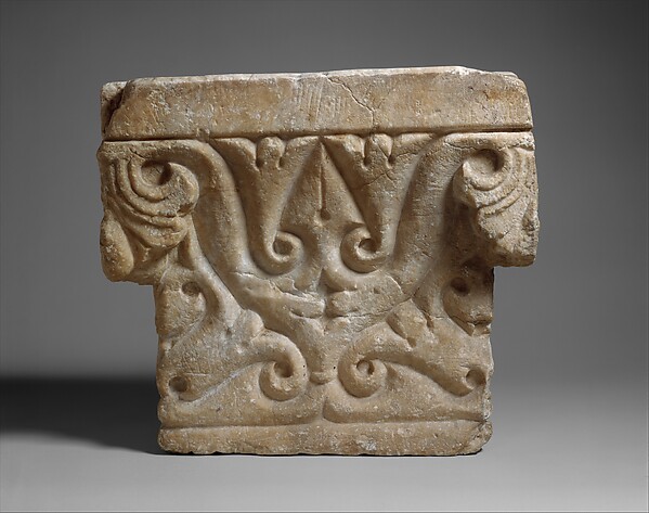 Capital in the "Beveled Style", late 8th century
