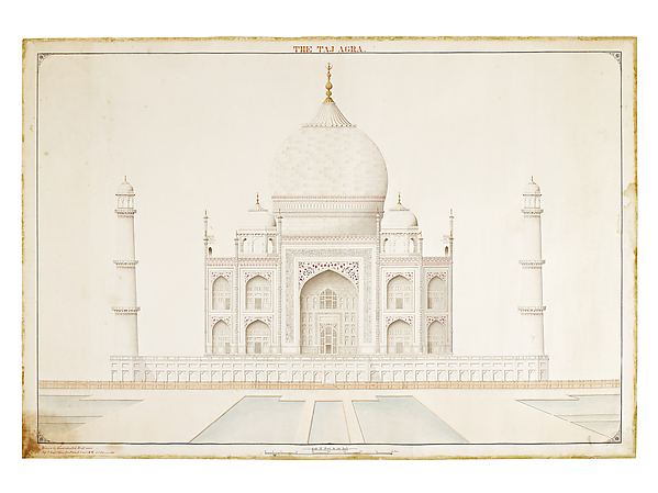 A View of the Taj Mahal, Signed by Koodrutoollah by Koodrutoollah, The Metropolitan Museum of Art