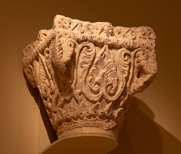 Capital with Palmettes and Leaves, late 8th century