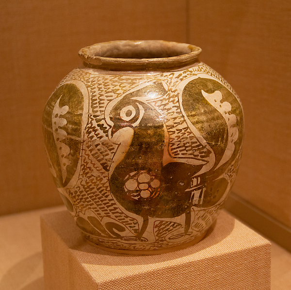 Jar Depicting Three Spirited Peacocks by an unrecorded maker, The Metropolitan Museum of Art