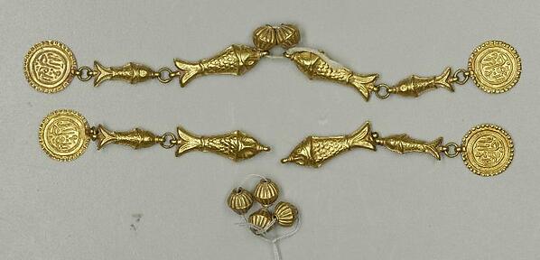 Pendant with Fishes and Amulets, Part of a Set by an unrecorded maker, The Metropolitan Museum of Art