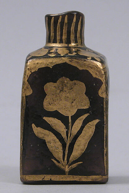 Bottle with Gilded Flowers by an unrecorded maker, The Metropolitan Museum of Art
