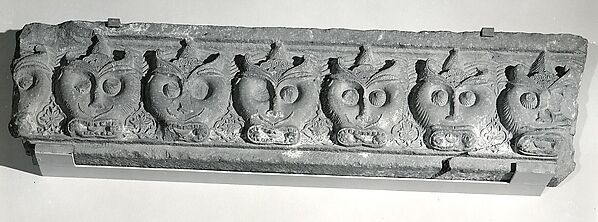 Fragment of a Cornice with a Frieze of Masks, 15th–early 16th century