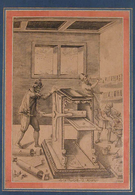 "Copper Plate Printers at Work", Folio from the Davis Album