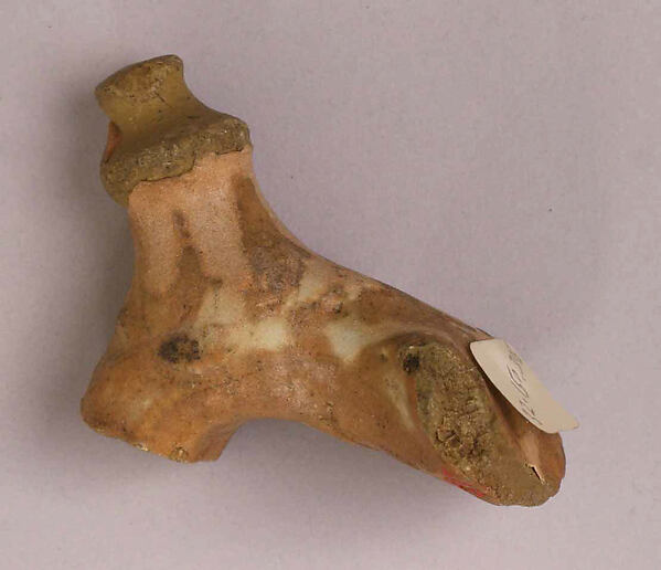 Fragment of a Luster-Painted Handle with Thumb Rest by an unrecorded maker, The Metropolitan Museum of Art
