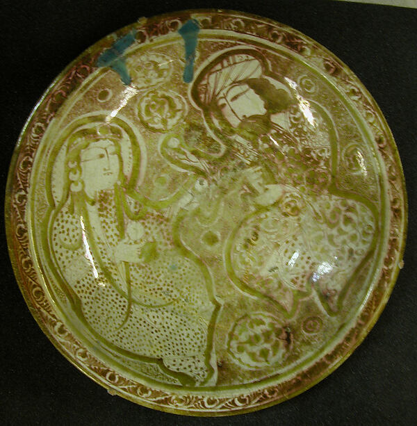 Bowl Depicting a Princely Couple by an unrecorded maker, The Metropolitan Museum of Art