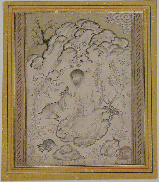 Majnun in the Wilderness by an unrecorded maker, The Metropolitan Museum of Art
