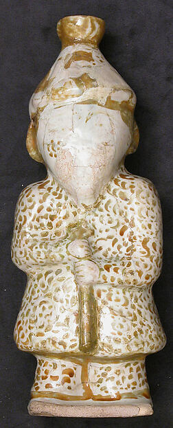 Hollow Vessel in the Shape of a Bearded man by an unrecorded maker, The Metropolitan Museum of Art