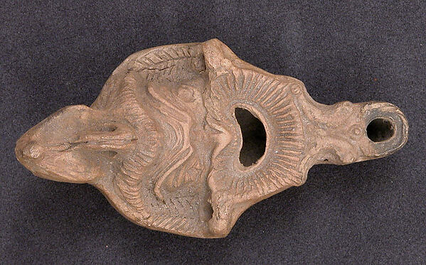 Lamp in the Form of a Mask by an unrecorded maker, The Metropolitan Museum of Art