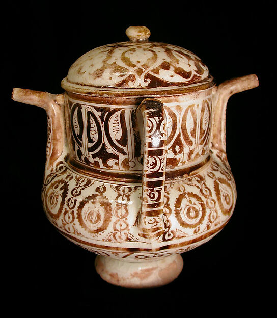 Two-Spouted Vessel with a Lid by an unrecorded maker, The Metropolitan Museum of Art