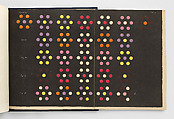 De la loi du contraste simultané des couleurs, et de l'assortiment des objets colorés, considéré d'après cette loi, Michel Eugène Chevreul (French, 1786–1889), Libary bound cover, colored in lithographs foldouts and single sheets