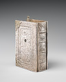 Mechanical singing bird box in book form