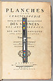 Planches pour l'Encyclopédie, ou pour le Dictionaire raisonné des sciences, des arts libéraux, et des arts méchaniques, avec leur explication, Denis Diderot (French, 1713–1784)