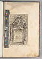Studio d'architettura civile, Filippo Vasconi (Italian, Rome 1687–1730 Rome)