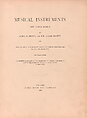 Musical instruments and their homes, Mary Elizabeth Adams Brown (American, New York 1842–1918 New York)