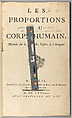 Les proportions du corps humain, mesurées sur les plus belles figures de l'antiquité, Girard Audran (French, Lyons 1640–1703 Paris)