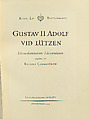 Gustav II Adolf vid Lützen; Livrustkammarens Lützenminnen utg. av Rudolf Cederström