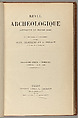 Revue archéologique, Editions Ernest Leroux