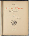 L'art de composer et de peindre l'éventail, l'écran, le paravent : ouvrage orné de 16 aquarelles et 112 dessins de l'auteur, Gustave Fraipont (French (born Brussels), 1849–1923)