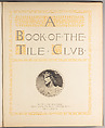 A book of the Tile club, Tile Club