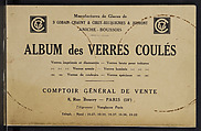 Album des verres coulés, Manufactures des glaces &amp; produits chimiques de Saint-Gobain, Chauny &amp; Cirey, Full paper cover pamphlet binding, monochrom printing
