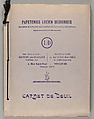 Carnet de deuil, Papeteries Lucien Desbordes
