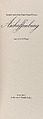Sample book of the fancy paper factory Aschaffenburg, Karli Frigge (Dutch, born Rotterdam, 1943)