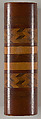 Box in book form, inlaid and carved specimen wood box with hidden locking device in spine, Vincenzo Chiappinelli