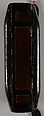 Desk or dresser box in book form, painted with the initial 