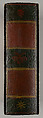Painted table box in the form of a book, native American motif